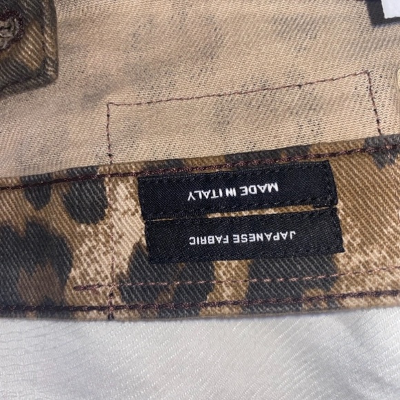 R13 leopard print skinny jeans size 25 - Picture 7 of 8